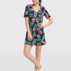 Pineapple Print Knit Dress